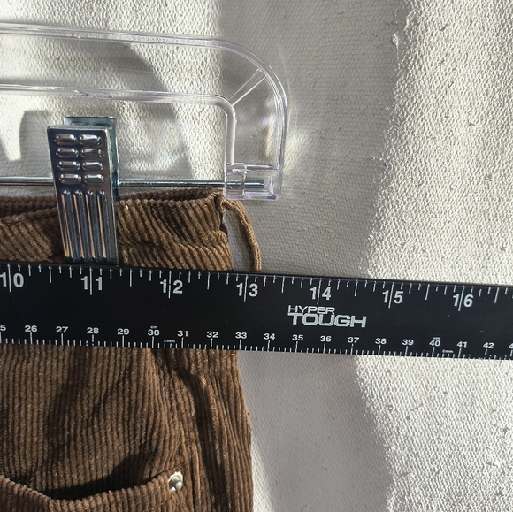 Shein Women's Xtra Small Brown Corduroy Flared Leg Jeans - Picture 3 of 9